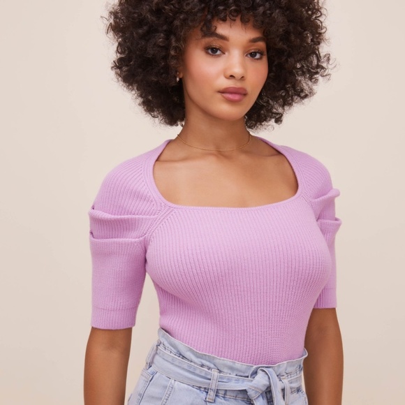 ASTR THE LABEL Adelia Ribbed Knit Sweater - Picture 2 of 6